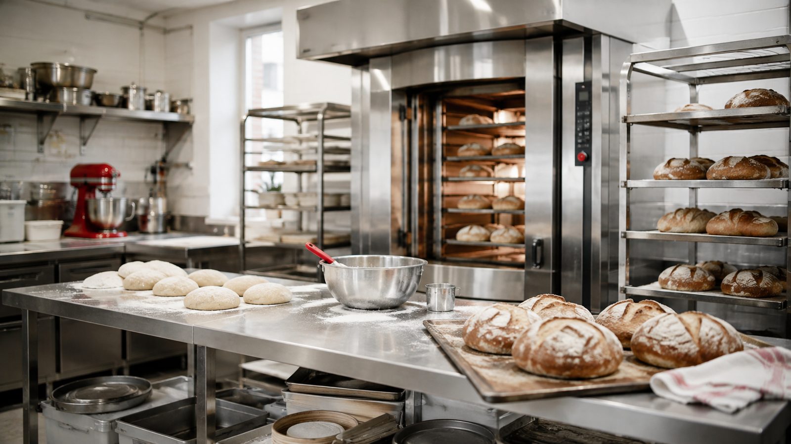 Montar una panadería o pastelería: hornos, mesones y refrigeración