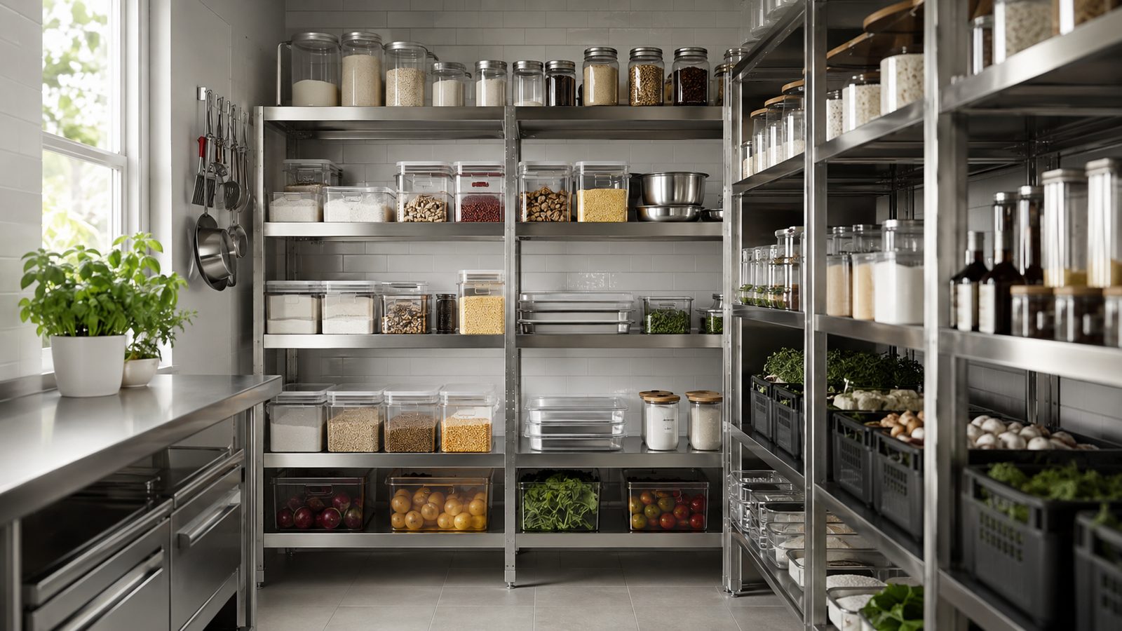 Almacenaje en cocinas: estanterías y cómo organizar la bodega