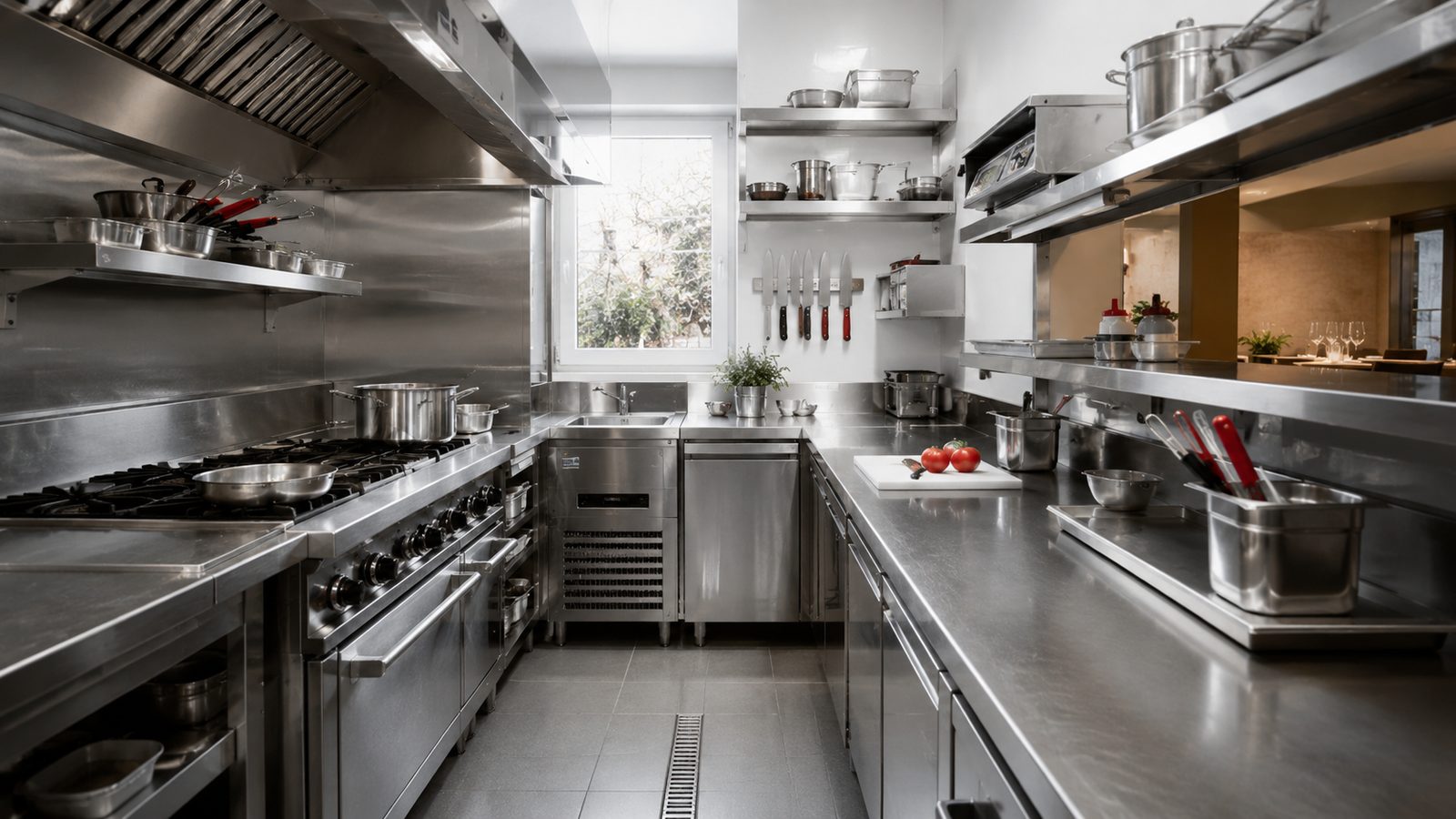 ¿Cuántos metros cuadrados necesita una cocina profesional?