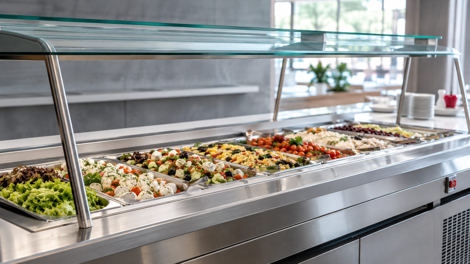 Salad bar y autoservicio: cómo montar una línea de autoservicio